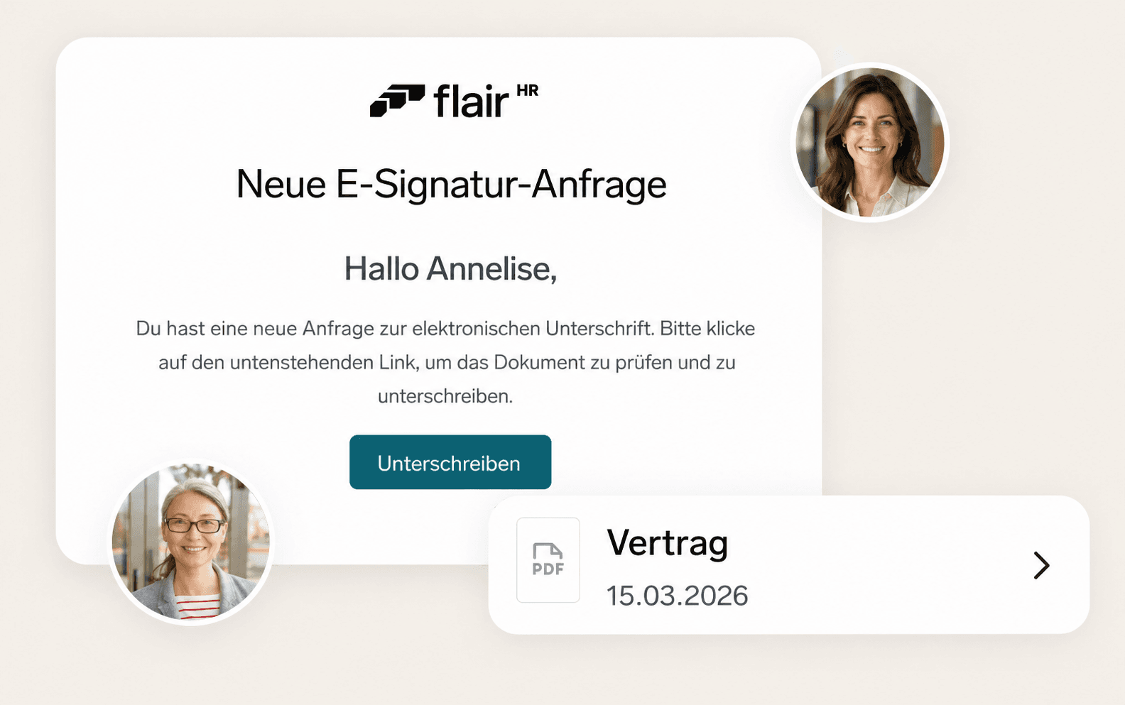 Neue Signatur anfrage