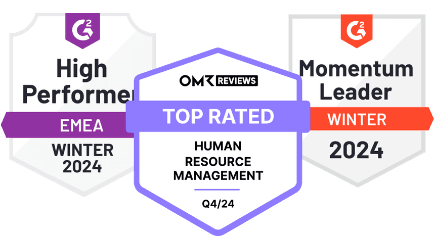 Award badges: G2 High Performer, OMR Reviews Top Rated, G2 Momentum Leader