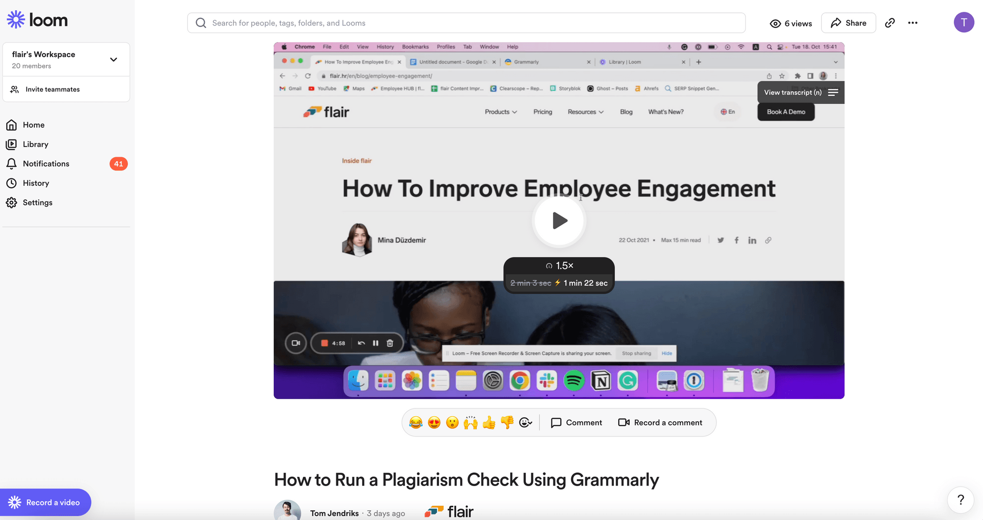 Video Messaging Software Loom