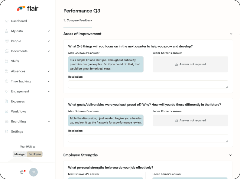 Feedback geben und digital verwalten