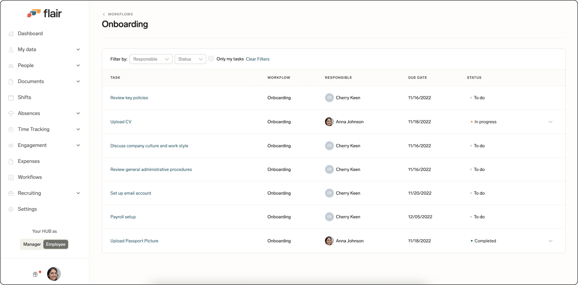 Onboarding Workflow