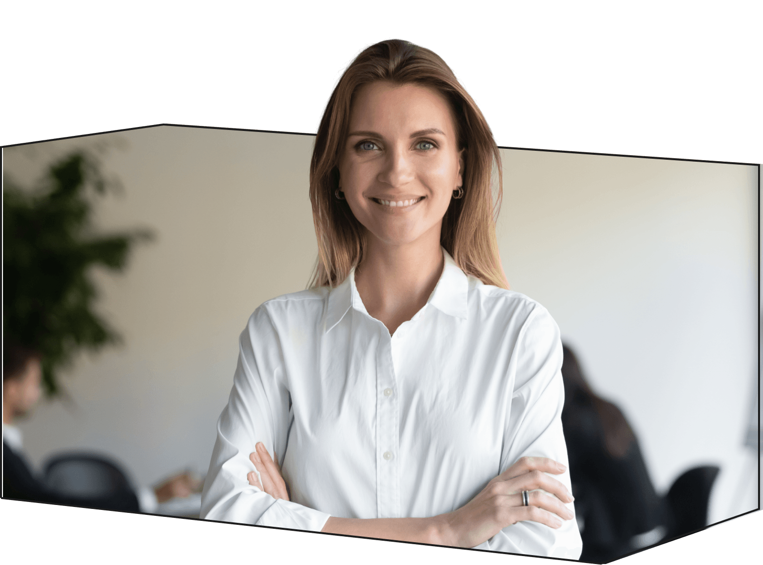 female leader in business office environment