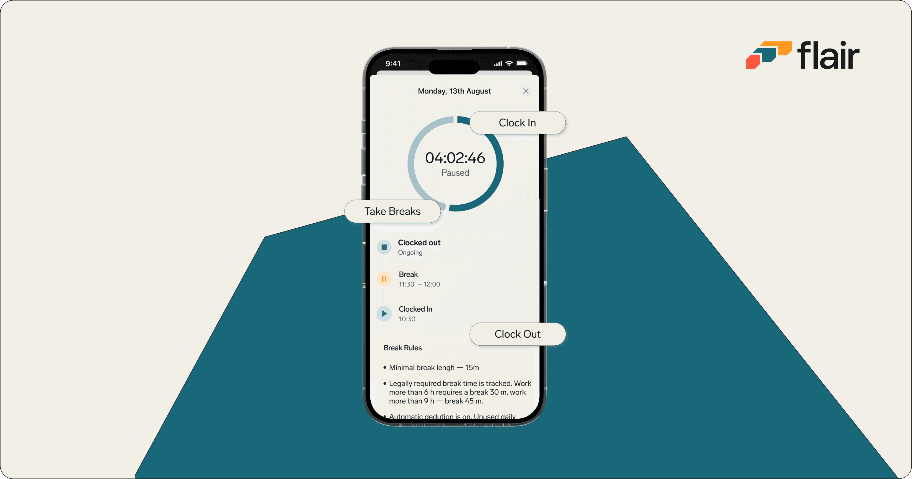 time tracking made easy with flair