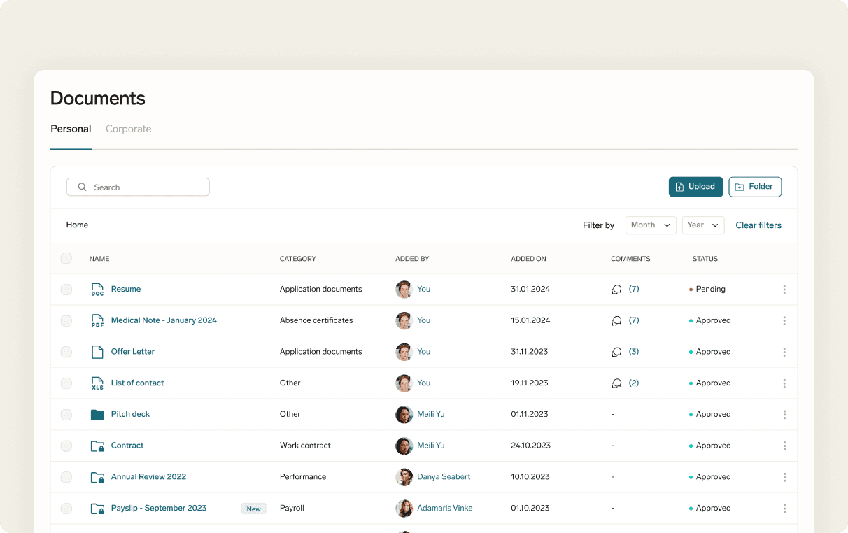 Categorize Documents UI