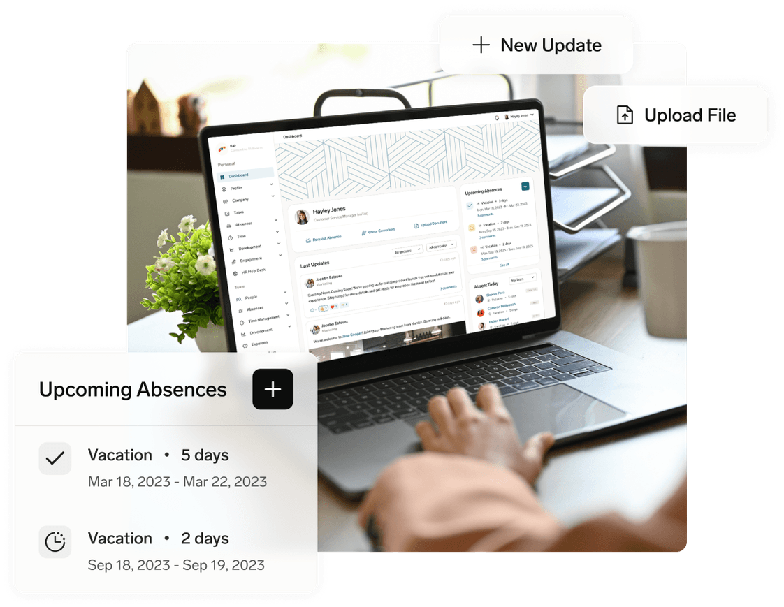 Employee Hub interface