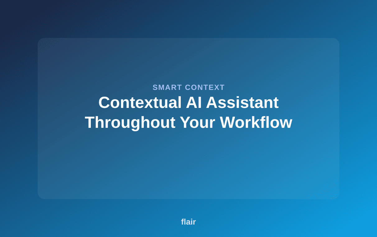 Kontextbezogener KI-Assistent in Ihrem gesamten Workflow