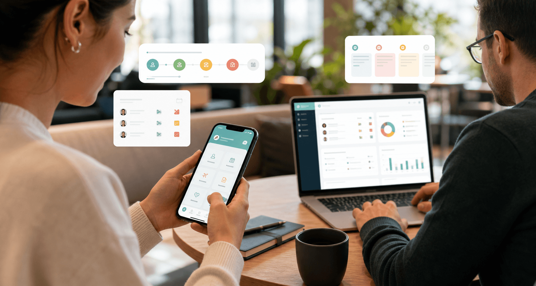Connected HR workflow surfaces