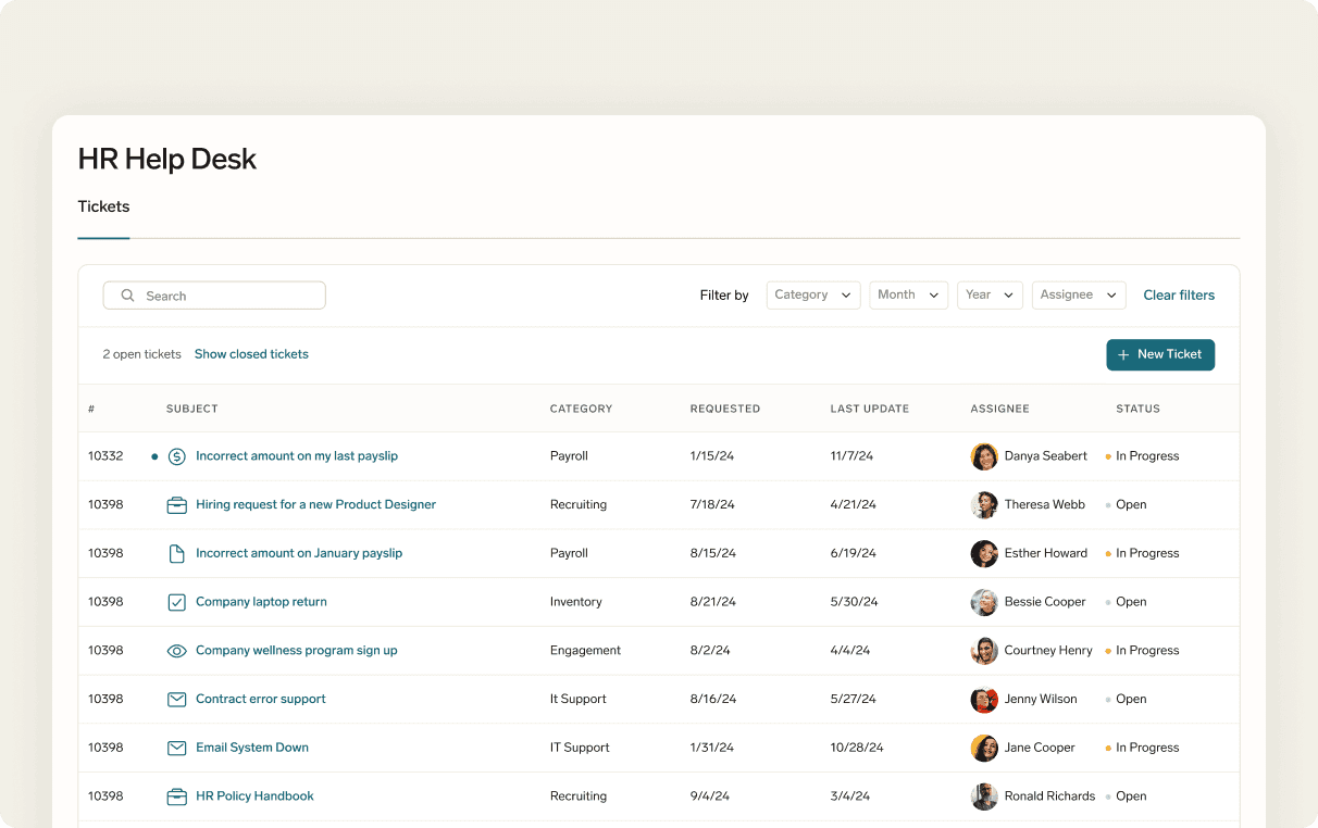HR Help Desk 
